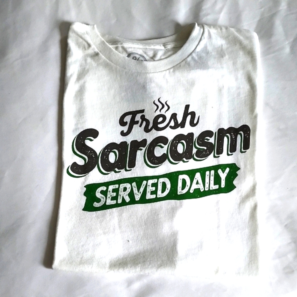 White Sarcasm Graphic Tee